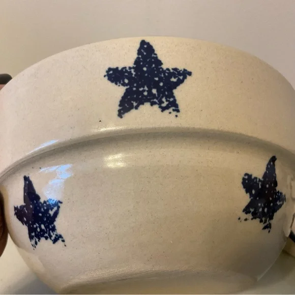 Vintage At Home American Marshall Pottery Serving Bowl - Picture 10 of 16